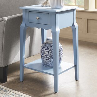 Hague End Table With Storage  By Three Posts